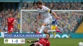 Postmatch interview  Patrick Bamford  Leeds United 10 Barnsley [upl. by Norbel]