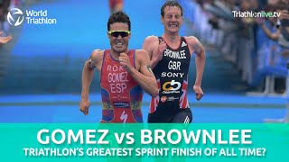 Gomez V Brownlee  An all time great sprint finish [upl. by Ajim]