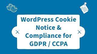 WordPress plugin for Cookie Notice amp Compliance for GDPR  CCPA [upl. by Leona116]