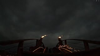 Wodan onride Front row Europa Park HalloWinter 2024 [upl. by Garling]