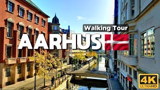 4K AARHUS WALKING TOUR  THE SECONDLARGEST CITY IN DENMARK [upl. by Lizette]