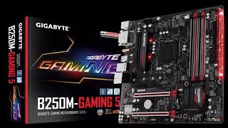 GIGABYTE Motherboard B250M  gaming 5 unboxing [upl. by Limak]