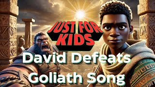 David and Goliath  Animated Bible Story for Kids David and Goliath childrenschristianmusic [upl. by Enitsrik]