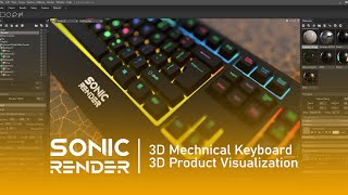 CGI Keyboard Ad  3D Render Video [upl. by Duer]