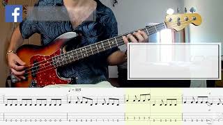 System Of A Down  Lonely Day BASS COVER  PLAY ALONG TAB  SCORE [upl. by Yenwat]