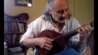 Doc Rossi  J C Bach Sonata for cittern English guitar and violin [upl. by Ursa899]