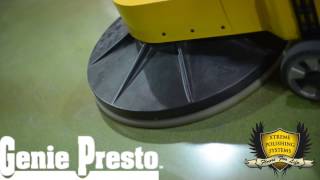 HOWTO Burnish a Concrete Floor w a Genie Presto Floor Burnisher  Xtreme Polishing Systems [upl. by Ajdan]