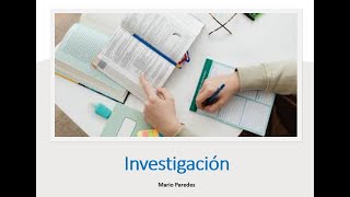 Investigación Proceso completo [upl. by Ajaj]