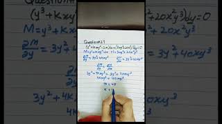 exact differential equations 24 Q27 maths [upl. by Dawna]