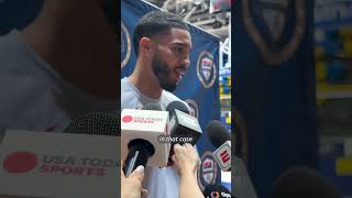 Expect the unexpected Jayson Tatum on Team USA Shorts [upl. by Aiclef]