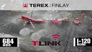 Terex Finlay I 120 impact crusher amp 684 Inclined Screener Quarry application [upl. by Ayotan939]