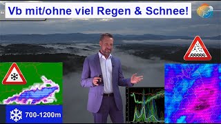 Weiter Vb mit viel Regen amp Schnee Unsicherheiten Wetter amp Niederschlagsvorhersage 1119092024 [upl. by Yul]