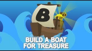 Roblox  Build a Boat for Treasure Building my ship  Glitches [upl. by Atilef]