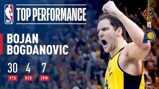 Bojan Bogdanovic Leads The Pacers To A Game 3 Victory [upl. by Yrreb725]