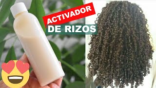 Diy😍ACTIVADOR DE RIZOS CASERO Devuelve los Rizos Hidrata y da Brillo [upl. by Lihcox]