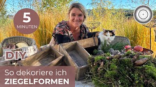 DIY  5 VARIANTEN wie ich Ziegelformen WEIHNACHTLICH dekoriere [upl. by Tammie455]