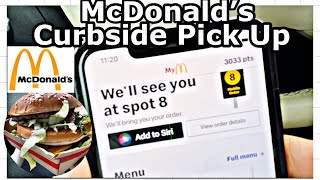 McDonald’s Curbside Pick Up App  Easy to Use Got Two Big Macs [upl. by Nodaj]