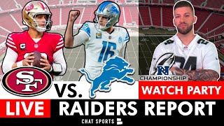 49ers vs Lions Live Stream NFL Playoffs NFC Championship FREE FOX Watch Party  Raiders Report [upl. by Melena]