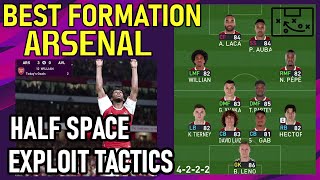 PES2021 Best Formation  ARSENAL  Half Space Exploit With Goal Poacher Tactics [upl. by Adelaide380]