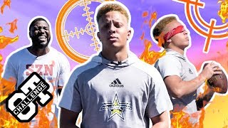 Spencer Rattler Hits BLINDFOLDED Trick Shots In The Overtime Challenge Calls Out Bunchie Young 👀 [upl. by Norej]