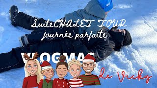 vlogmas19 2023SUITE CHALET TOUR journée parfaite au chalet [upl. by Atiuqehs]