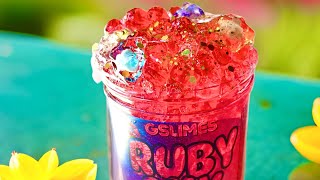 ASMR Extended Chunky Slime Ruby Sky [upl. by Froma]