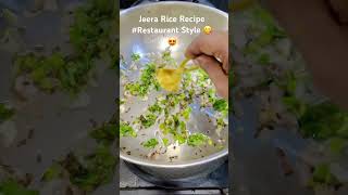 Jeera Rice Recipe Restaurant Style recipeshorts Flavoured Cumin Ricecooking 👌😍 [upl. by Simsar751]