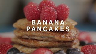 The Best Banana Breakfast Pancakes with Stevie Johnson  Madeleine Shaw  Wild Dish [upl. by Eriuqs434]