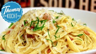 Spaghetti Carbonara lecker und schnell [upl. by Nameerf]