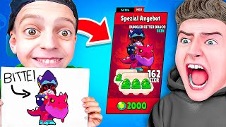 ALLES KAUFEN was KLEINER JUNGE ZEICHNET in BRAWL STARS [upl. by Bessie904]