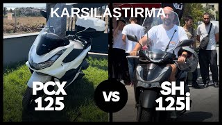 PCX125 İnceleme Ve Yeni Sh125İ İle Karşılaştırma [upl. by Annoyik]