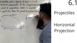 Edexcel A Level Maths 61 Projectiles Horizontal Projection [upl. by Leyes]