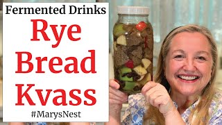 How to Make Kvass  Traditional Rye Bread Kvass Recipe  Probiotic Drink [upl. by Nnaira]