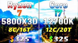 Ryzen 7 5800X3D vs Core i7 12700K  Which is Better for Gaming for the Same Price in 2023 [upl. by Luelle]