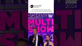 A Tata Werneck lançou ao vivo na premiação do Multishow 😂 tatawerneck tadeusmitchi engraçado [upl. by Rowena]