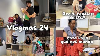 VLOGMAS 24 RECIBÍMOS MUCHOS REGALOS DE ISABEL Y DE MI HERMANA [upl. by Assenar]