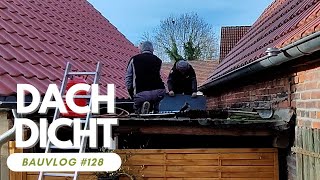 Dachpappe verschweißen  Garten im Winter  Hasen schlachten 🏡 Bauvlog 128 [upl. by Ainehs]