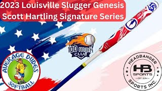 Louisville Slugger Genesis Scott Hartling Slowpitch Softball Bat Review  Average Dudes Softball [upl. by Aamsa110]