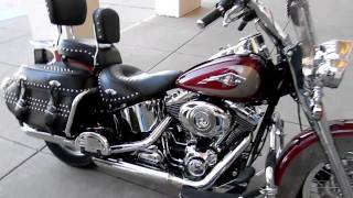 Harley Heritage Softail Chrome front End Custom Exhaust for sale [upl. by Harimas]