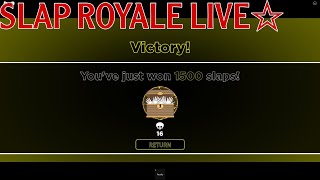 Playing slap royale until I get 10 kills stream ends [upl. by Nnylidnarb]