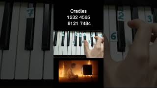 Cradles on piano 🎹 tutorial [upl. by Eirotal]