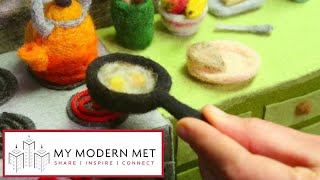 StopMotion Animations Made Entirely of Wool by Andrea Love [upl. by Sidoeht]