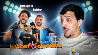 CHROUKAT vs HABBAT REACTION BOXING MATCH [upl. by Yorick232]