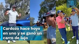 José Saturnino Cardozo hace hoyo en uno en torneo de golf y se ganó un carro de lujo [upl. by Bohaty625]