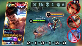 AGGRESSIVE PAQUITO COMBO  COUNTER HEROS FOR PAQUITO  TUTORIAL PAQUITO BUILD amp EMBLEM  MLBB [upl. by Nelyahs827]