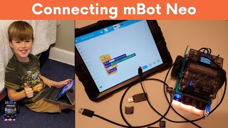 Makeblock and mBlock Apps  mBot Neo Getting Started  How to Connect to mBot Neo mBot2 [upl. by Leuqcar793]