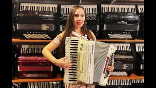 5870  Ivory Crucianelli ModB1 Piano Accordion LM 41 120 699 [upl. by Coveney685]