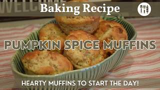 Pumpkin Spice Muffins  Homemade Baking Recipe  Fall Flavored Muffins Made with a Secret Ingredient [upl. by Khai]