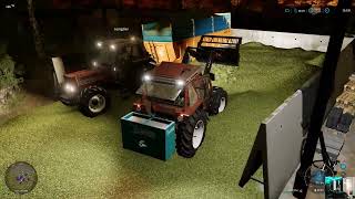 Farming Simulator 22 2022 10 24 Ensilage au Gaec de la Bruyère [upl. by Einnel579]