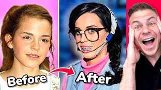 Orthodontist Reacts To Crazy Celebrity Braces Transformations [upl. by Bernarr]